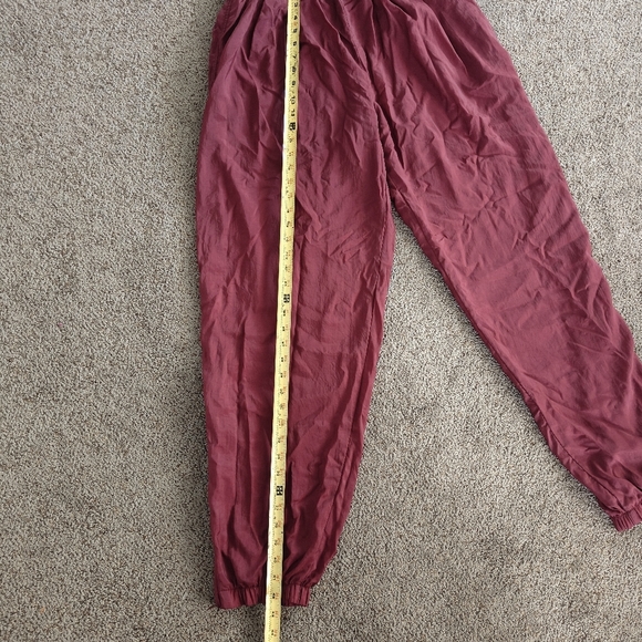 Nike VTG 90s Lined Nylon Joggers Ankle Zip Pocket Jogger Pants Mens L‎ 31” - Picture 10 of 13